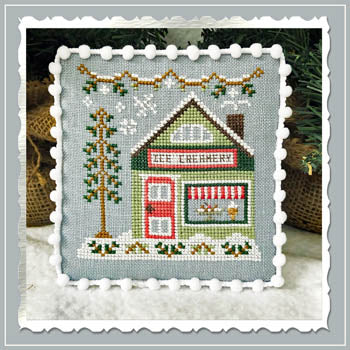 SET Cross Stitch Charts Country Cottage hot Needleworks Gingerbread Village DMC