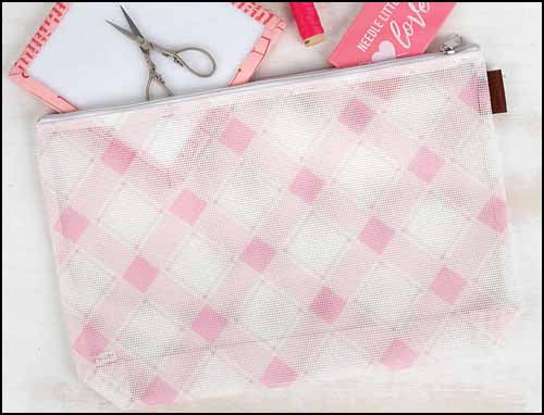 Plaid Mesh Bag - Peony ~ Limited # in-stock! – Down Sunshine Lane