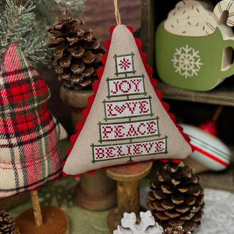 Primrose Cottage Stitches ~ Christmas Word Tree