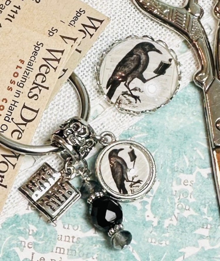 Raven Thread Keep & Needle Minder - **Very limited # available!