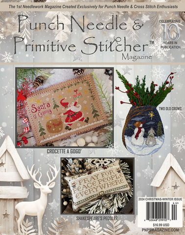 Punch Needle & Primitive Stitcher Magazine ~ 2024 Christmas/Winter MEGA Issue