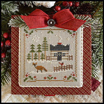 Little House Needleworks ~ Log Cabin Foxes