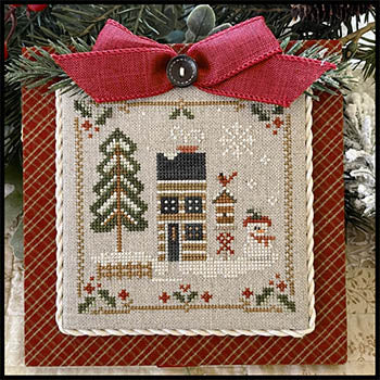 Little House Needleworks ~ Log Cabin Deer Mrs Snow