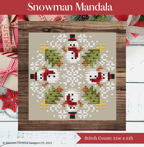 Shannon Christine Designs ~ Snowman Mandala