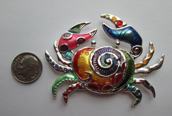 Needle Minder ~ Large Colorful Crab