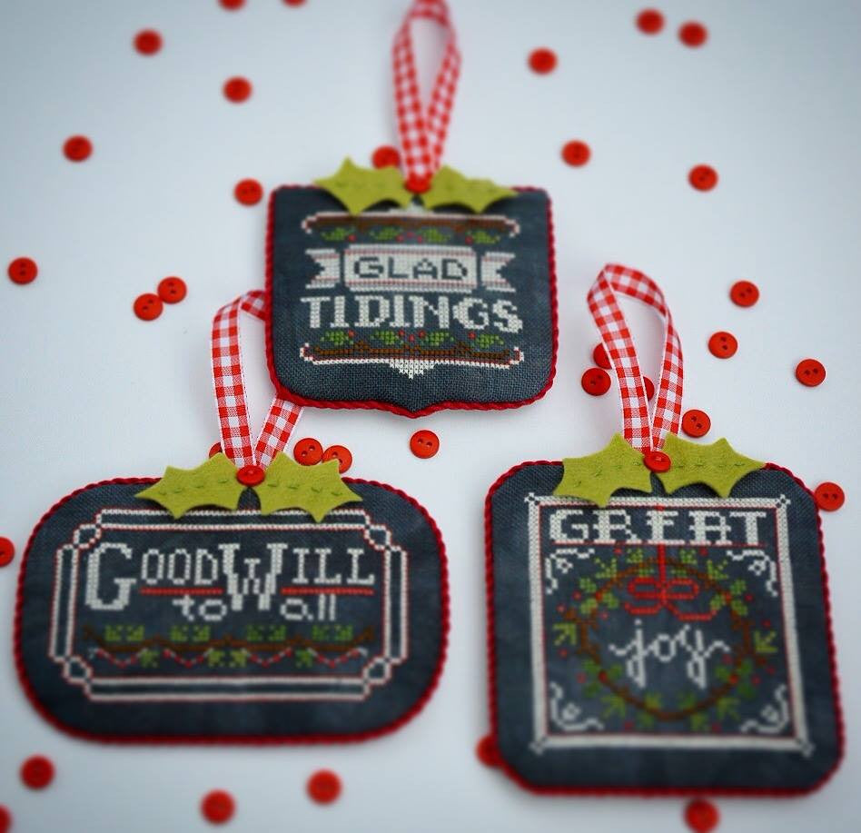 Hands On Design ~ Chalkboard Ornaments Part 2 w/embs.