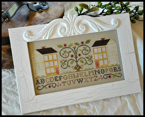 Little House Needleworks ~ Two Yellow Houses