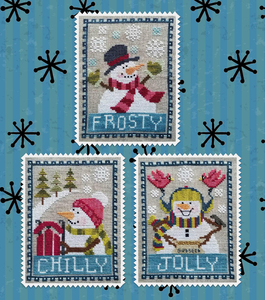 Waxing Moon Designs ~ Snowman Trio